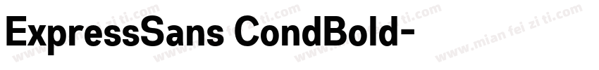 ExpressSans CondBold字体转换